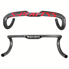 Carbon Road Handlebar Bicycle Accessories Red Silver Full Carbon Handlebar 31.8