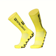 Men's Soccer Socks Non slip Football Socks Grip Crew Socks
