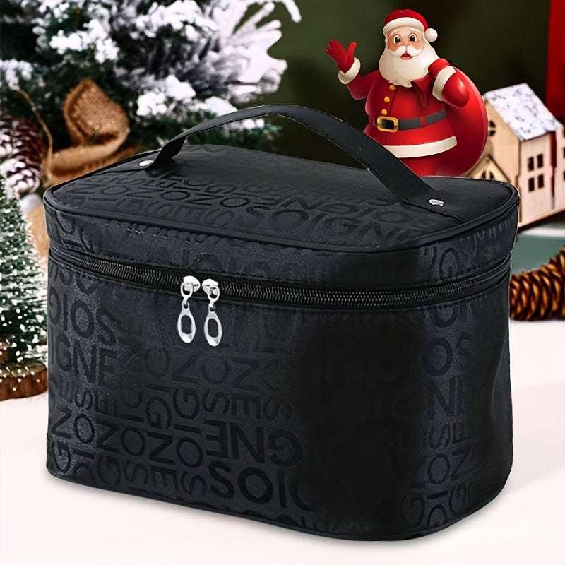 Cosmetic Handbag Lightweight Water Resistant Polyester Lining Zipper Closure