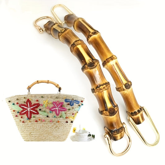 Bamboo Handle Bags Strap for Handbag Replacement DIY