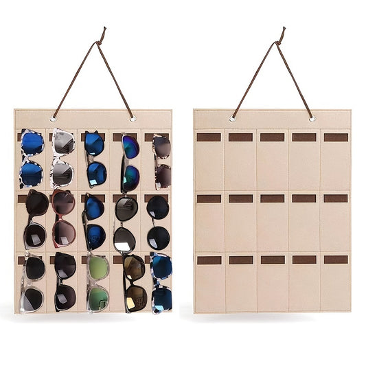 Wall Mounted Foldable Sunglasses Storage Holder