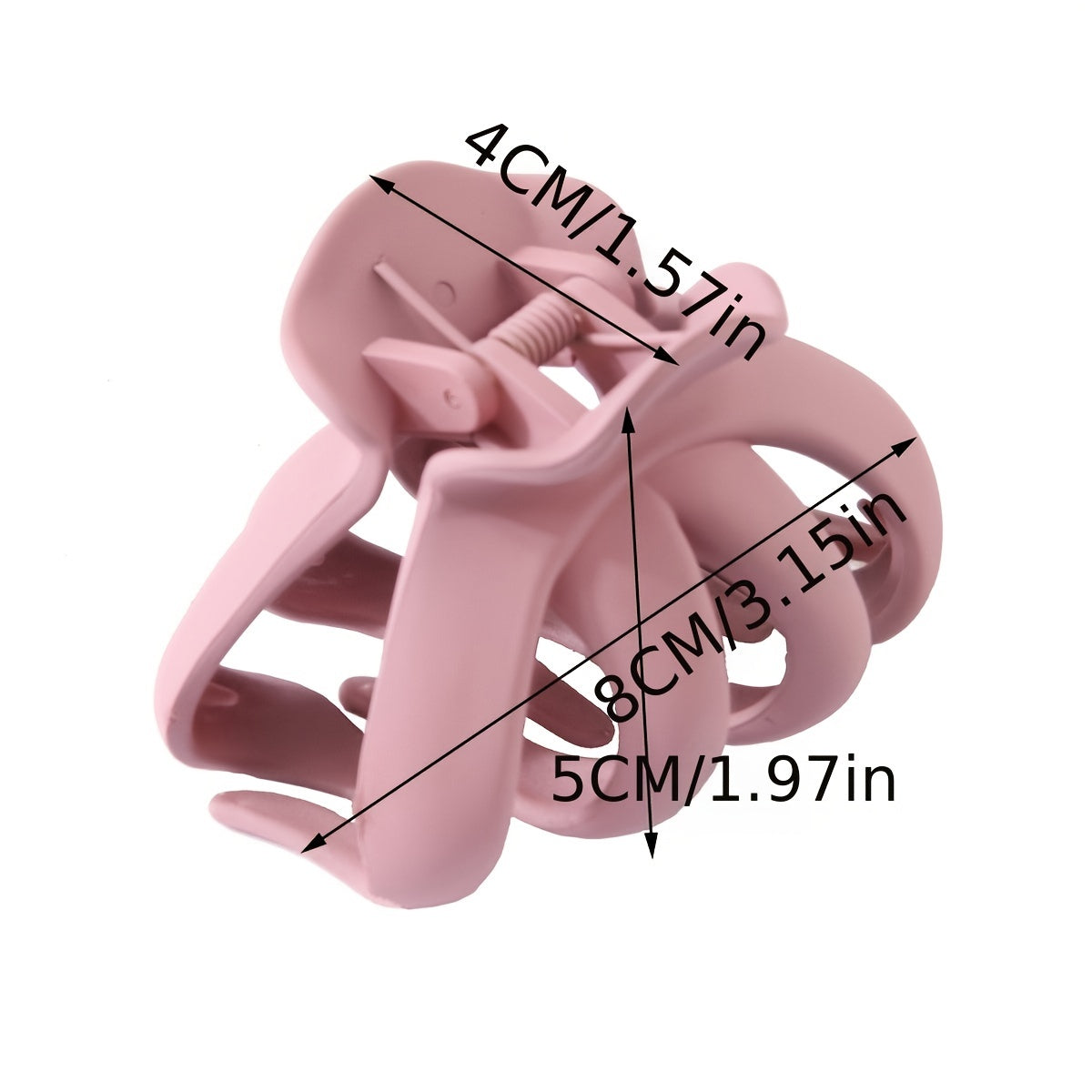 Matte Solid Hair Claw Clips Strong Hold Grip Hair Jaw Clip For Thick Hair
