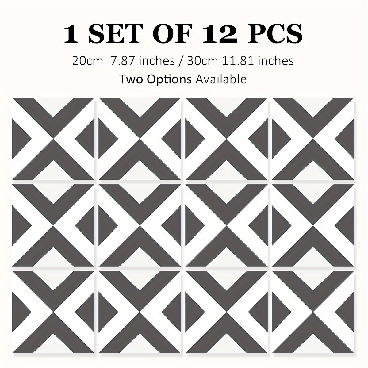 12pcs Moroccan Style Floor Stickers Waterproof Non slip Home Decoration Self adh