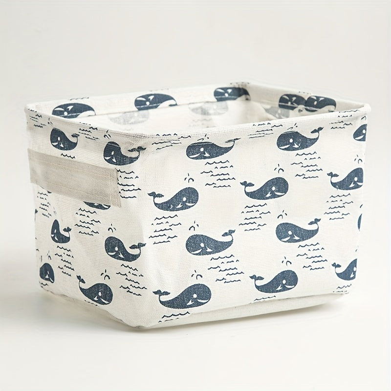 Cloth Storage Basket Makeup Storage Box Multifunctional Folding Sundries Storage