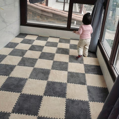 12pcs Soft Foam Puzzle Floor Mat Interlocking Flooring Tiles