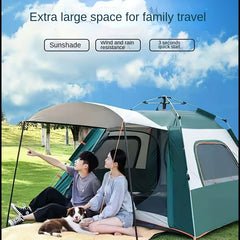 4 Person Quick Setup Tent Windproof Rainproof Breathable for Family Camping