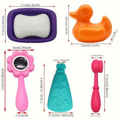 Dollhouse Bathroom Accessories Set - Comb Mirror Soap Box Toothpaste Toothbrush