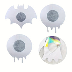 4 Pairs Halloween Pumpkin & Bat Breast Stickers Anti-convex Nipple Pasties