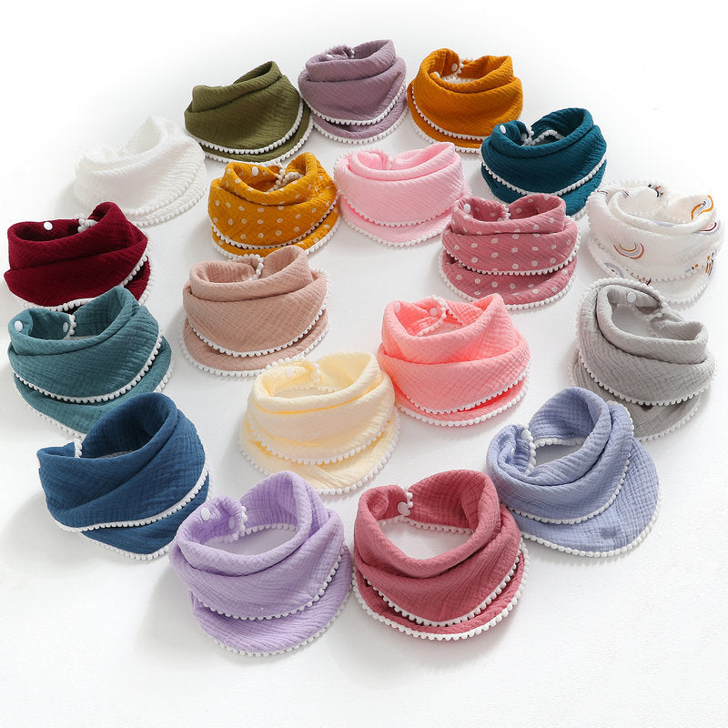 Soft & Cuddly Baby Lace Gauze Burp Cloth - Perfect Handkerchief