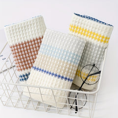 4pc Soft & Absorbent Striped Hand Towel for Home Bathroom 13x29in