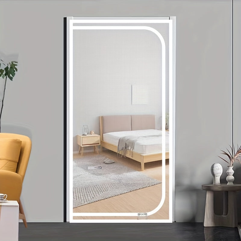 Reinforced Screen Door with Zipper - Keep Small Animals In