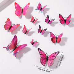12pcs Butterfly Hair Clip Headwear Bridal Hair Accessories
