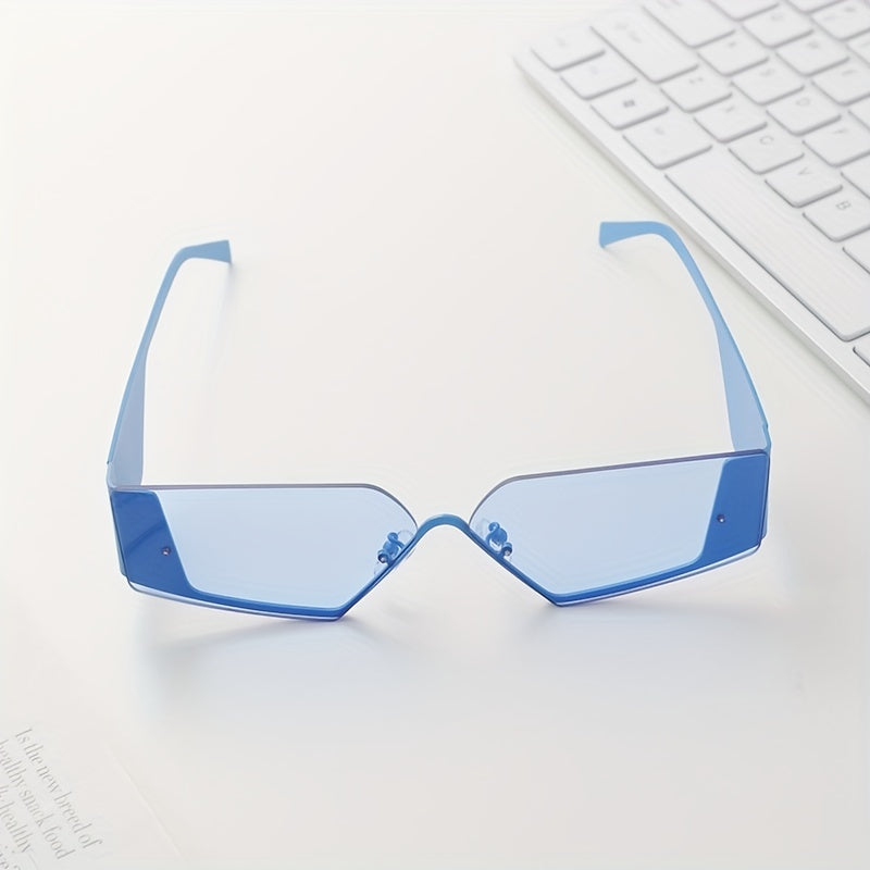 Men's Rimless UV Protection Sports Sunglasses for Cycling Travel Fishing
