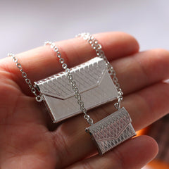 1:12 Dollhouse Mini Metal Bag Decorative Accessory BJD Doll OB11 Small Cloth
