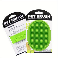 2 in 1 Pet Bath Brush and Massage Glove for Cats and Dogs