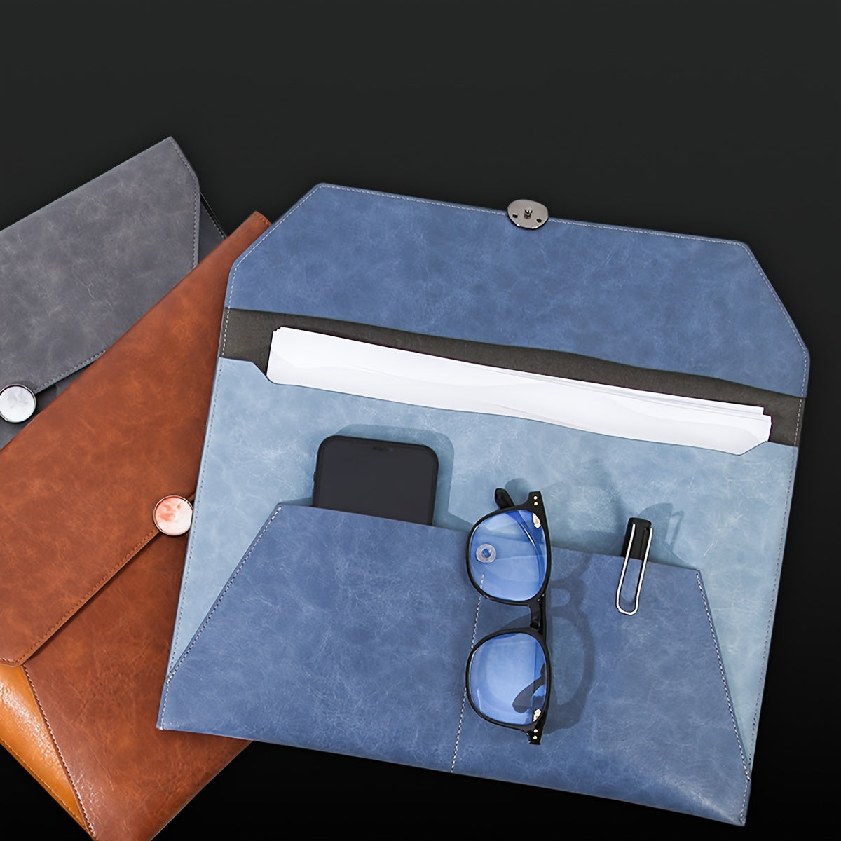 A4 File Bag Data Storage Clip Waterproof Business Office Document Bag