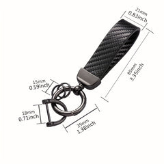 Carbon Fiber Keychain Pendant High-End Bag Ornament
