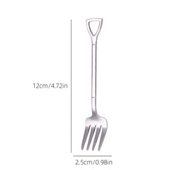 4pcs Stainless Steel Fruit Cake Dessert Forks Creative Shape Tableware