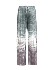 Women's Plus Ombre Print Wide Leg Drawstring Trousers