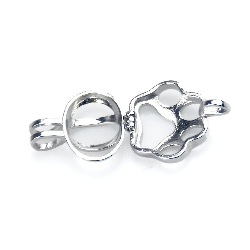 Paw Stainless Steel Memorial Locket Urn Necklace