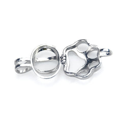 Paw Stainless Steel Memorial Locket Urn Necklace