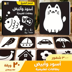 High Contrast Arabic Flashcards - Visual Stimulation Learning Activity Cards
