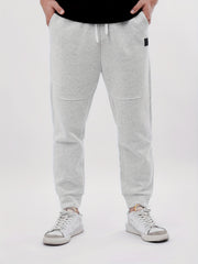 Men's Cotton Blend Solid Casual Tapered Cropped Pants