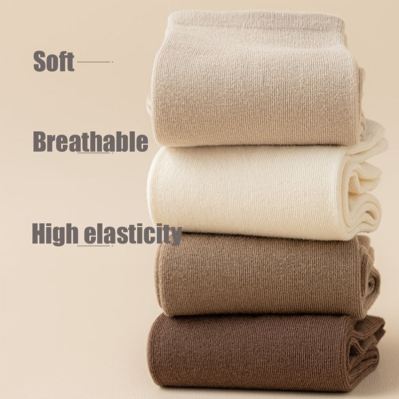 6 Pairs Warm Crew-Length Winter Socks for Women