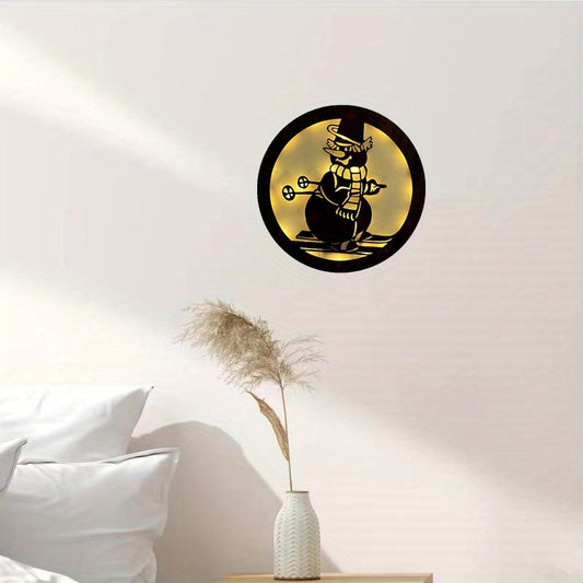 Christmas Halloween Scene Decoration Lights Mother And Baby