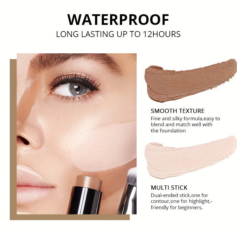 LEMOOC Dual Head Highlight Nose Shadow Trimming Highlight Concealer