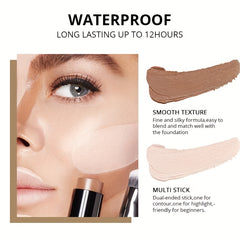 LEMOOC Dual Head Highlight Nose Shadow Trimming Highlight Concealer