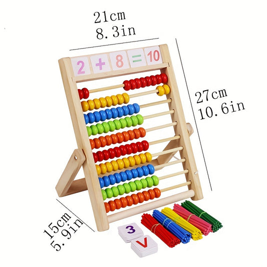 Wooden Bead Abacus for Kids Math Teaching Tool