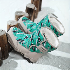 Boys' Snow Boots Warm Fleece Non slip Ankle Plush Outdoor Hikin