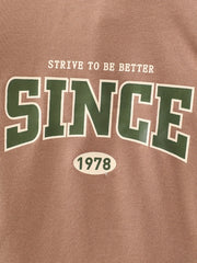 Boys SINCE 1978 Letter Print Casual Sweatshirt