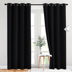Solid Blackout Curtains for Home Decoration