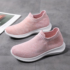 Breathable Lightweight Woven Shoes Soft Sole Shock Absorption Sock Shoes