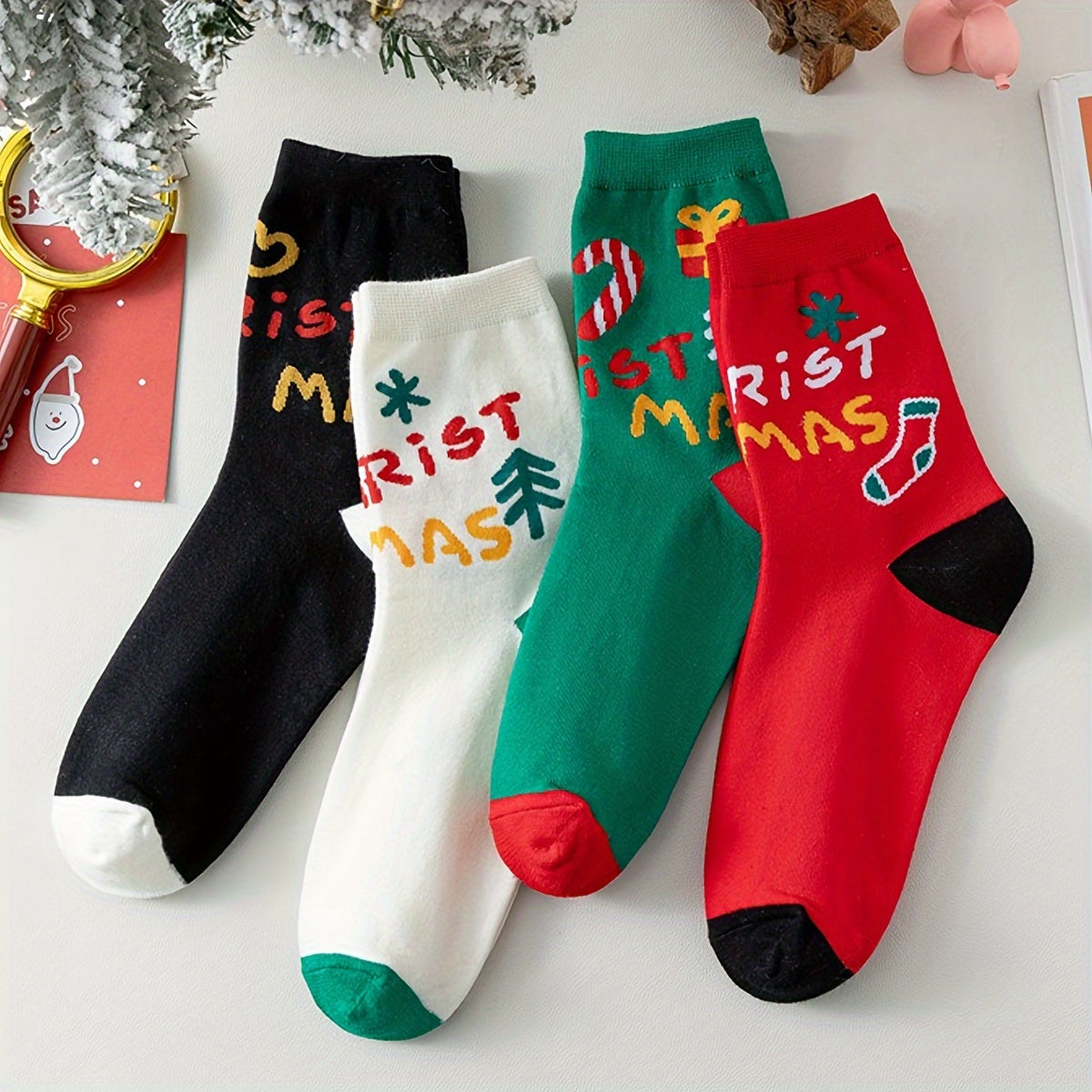 Christmas Socks Comfy & Mid Tube Socks Women's Stockings