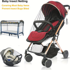 Breathable Mosquito Net for Strollers Bassinets Pack 'n Plays Car Seats