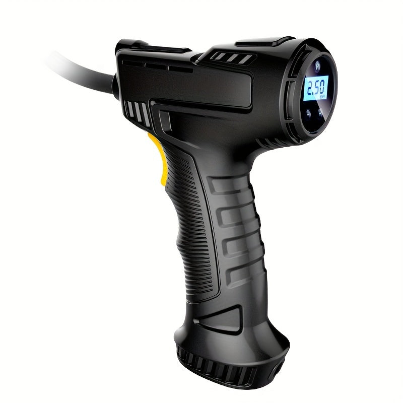 120W Portable Car Air Compressor Inflator Handheld Pump LED Light