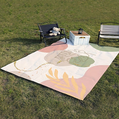 Leaf Printed Foldable Portable Picnic Pad Waterproof Lightweight 149.99X200.0cm