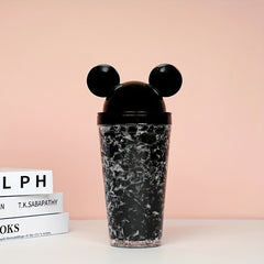 Mouse Shaped Lid Drinking Cup for Summer, Christmas, Halloween - Gift