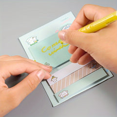 Cute Cartoon Index Stickers & Message Stickers 1pc Heart Memo Pad