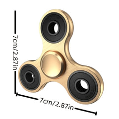 Aluminum Alloy Fidget Spinner Triangular Metal Spiral Toy