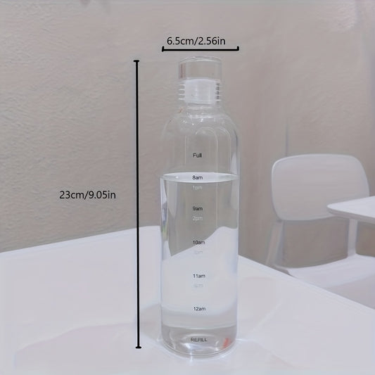500ml Leakproof Time Scale Water Cup Portable Plastic Bottle