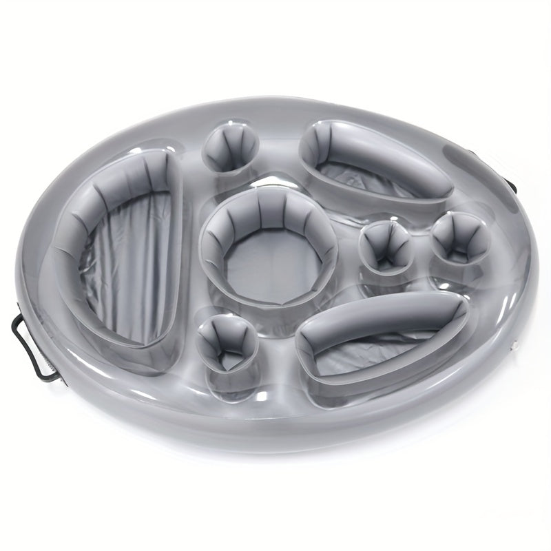Inflatable Salad Fruit Plate Ice Bucket Floating Bar Pool