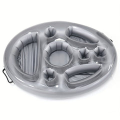 Inflatable Salad Fruit Plate Ice Bucket Floating Bar Pool