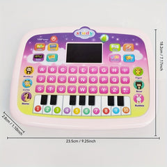 Kids Learning Tablet with Alphabet Keys Numbers Music LED