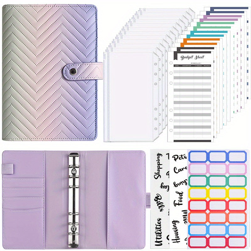 Gradient Loose leaf Book Set Notepad Business Office Supplies