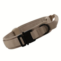 Nylon Tactical Dog Training Collar for Large & Medium Dogs