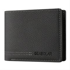 Men's PU Leather Business Wallet Card Holder
